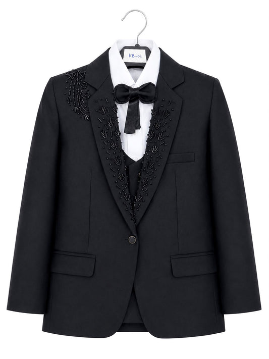 Black Luxury Embelished PentCoat