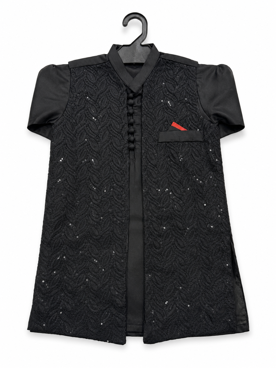 Open Gown Kids Black 01