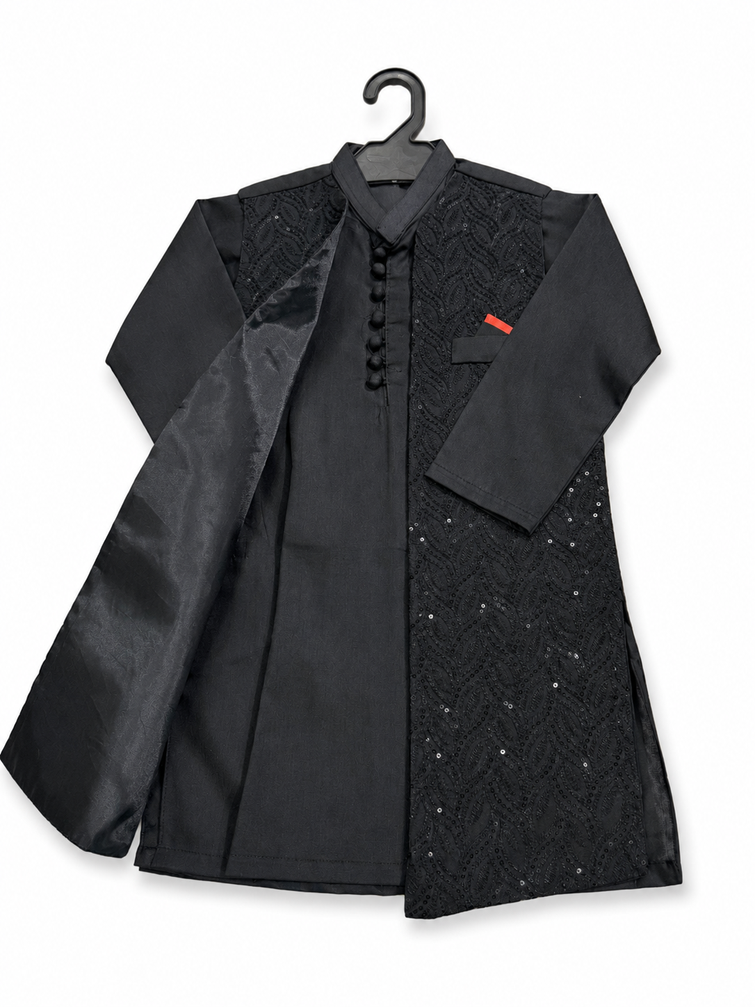 Open Gown Kids Black 01
