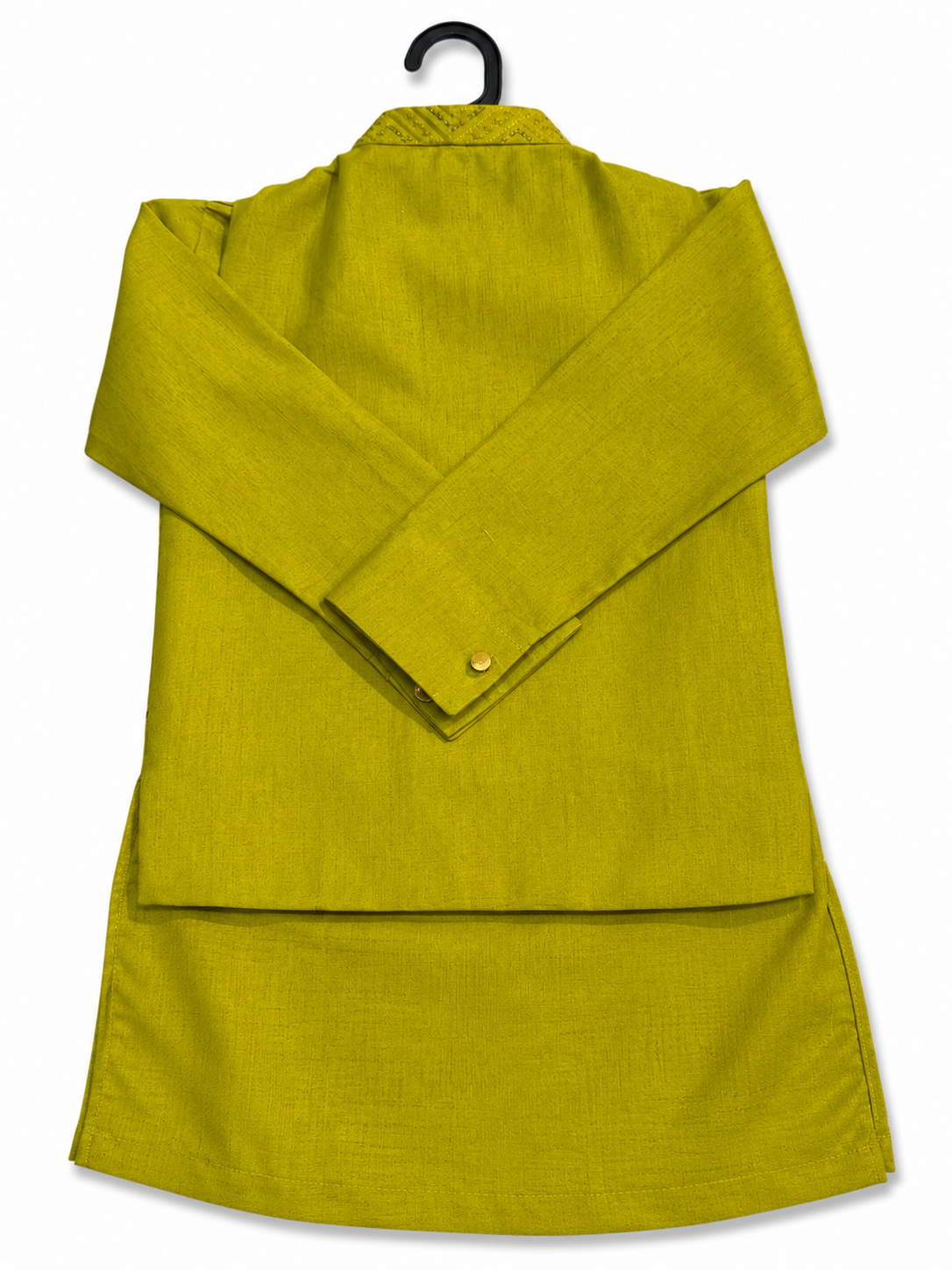 Waistcoat Suits Kids Mehndi Green 01