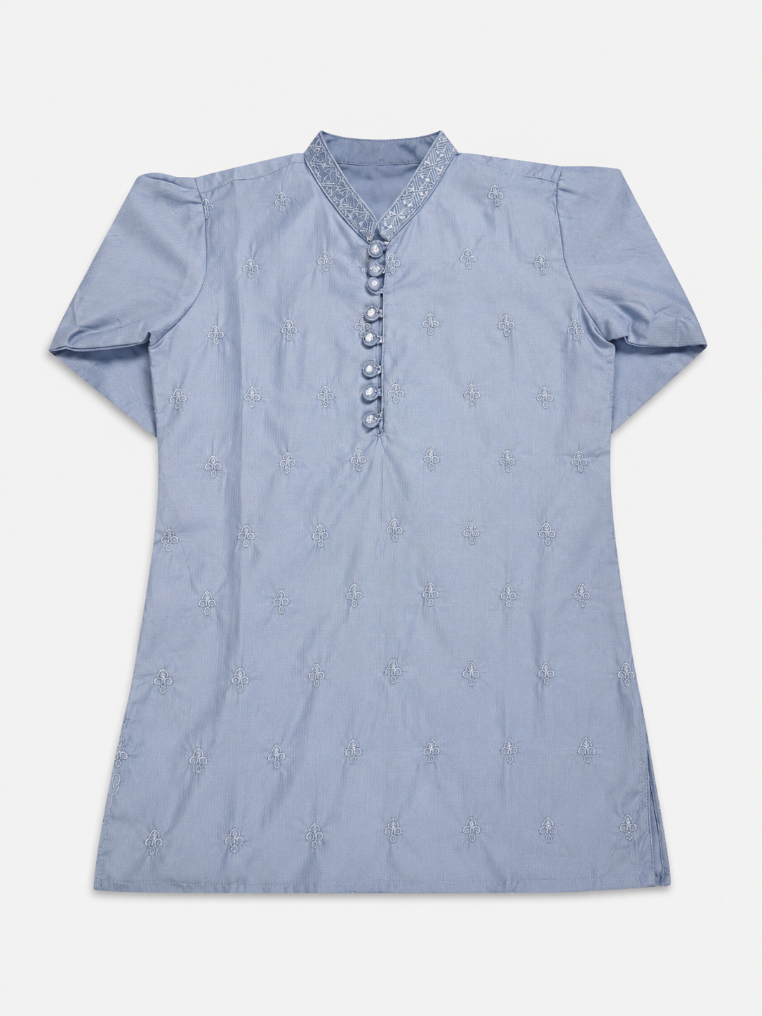 Ice Blue kids kurta trouser 01