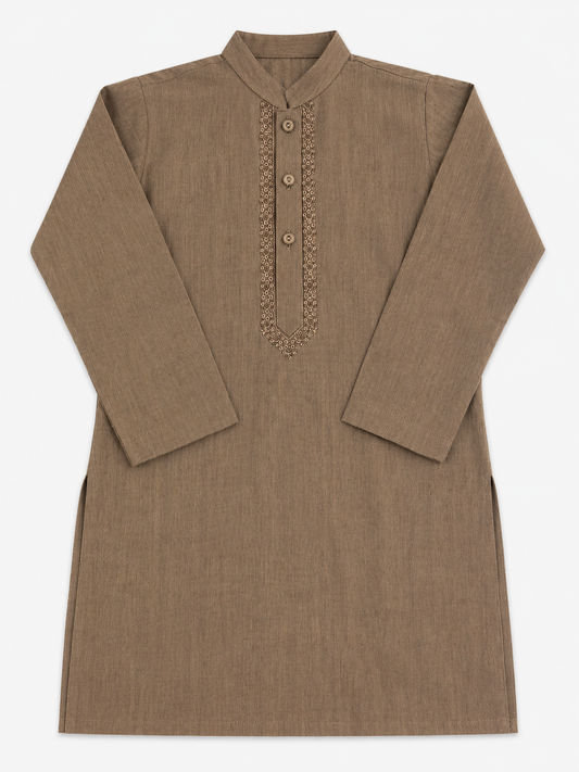 Kurta Trouser Brown Kids 12