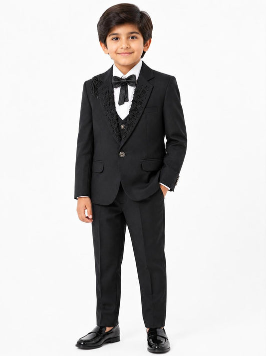Black Luxury Embelished PentCoat