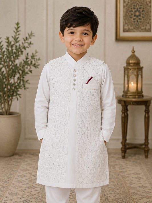 Open Gown Kids White 01