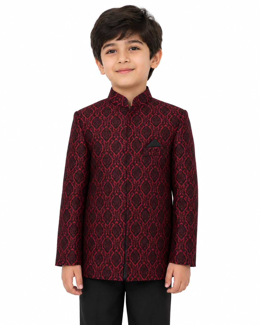 Open Gown Maroon Kids 10