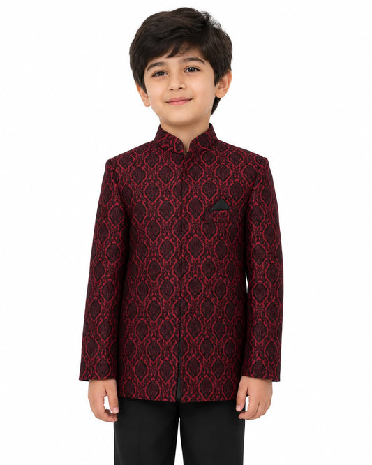 Open Gown Maroon Kids 10