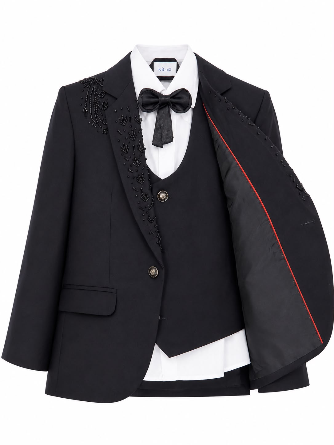Black Luxury Embelished PentCoat