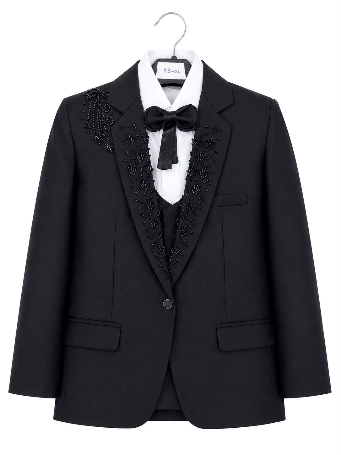 Black Luxury Embelished PentCoat