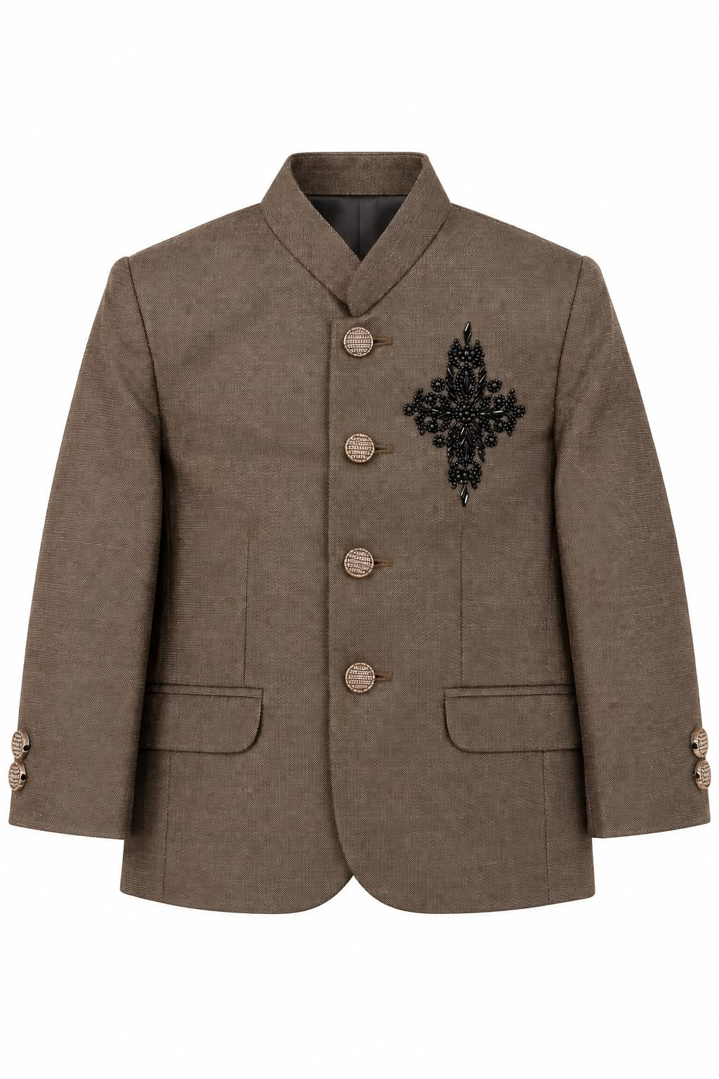 Embelishment Brown Prince Suit