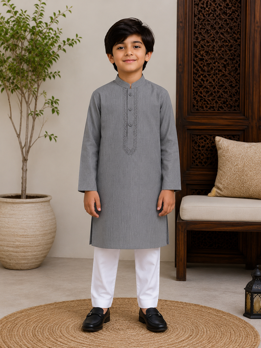 Kurta Trouser Grey 11